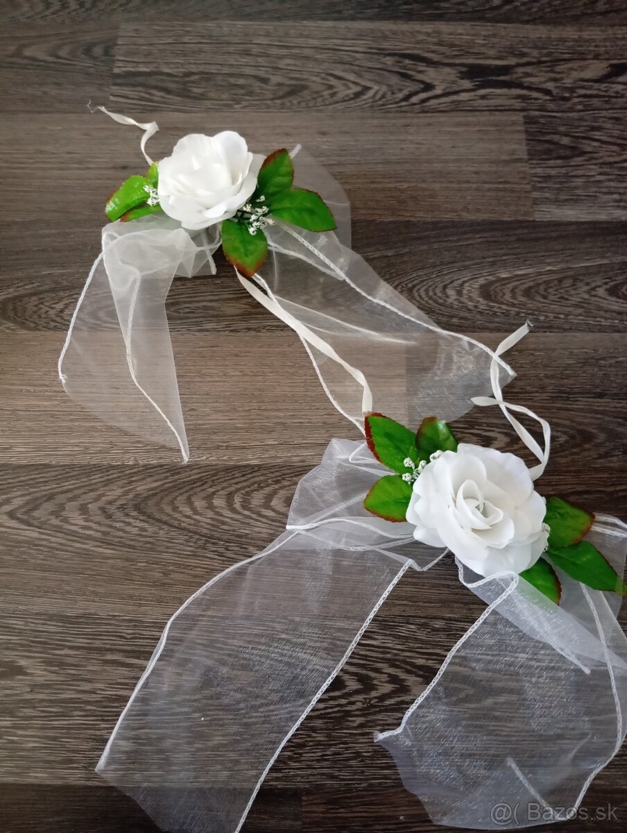 Svadobná výzdoba na auto - 4