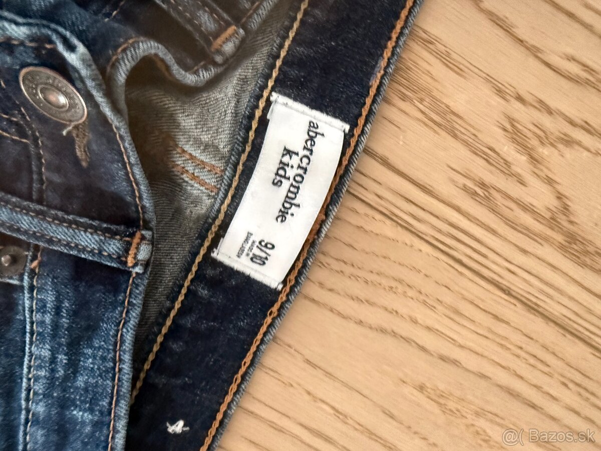 ABERCROMBIE &FITCH riflové kraťase chlapec veľ 140 9-10 roko - 4