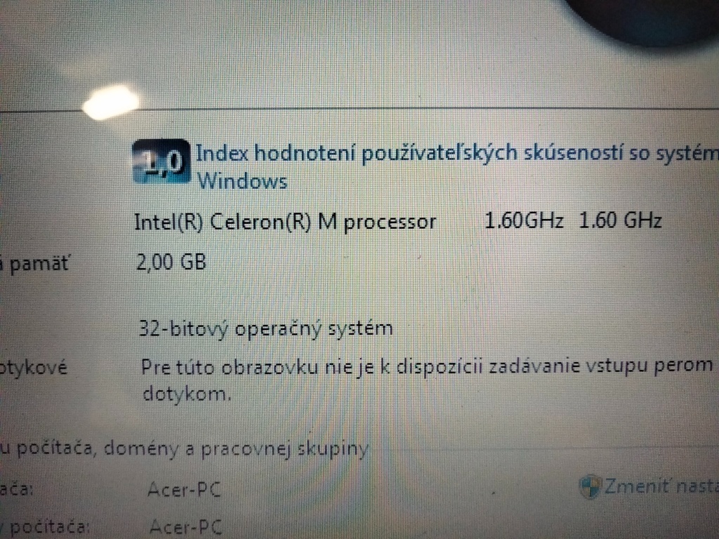predám notebook ACER ASPIRE 3614WLMI , Windows 7. - 4
