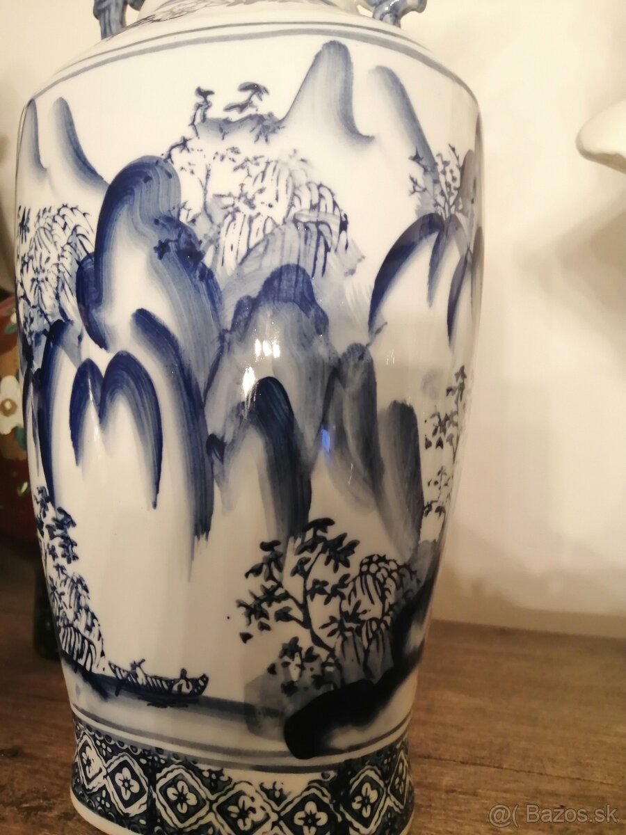 čínska porcelánová váza . - 4