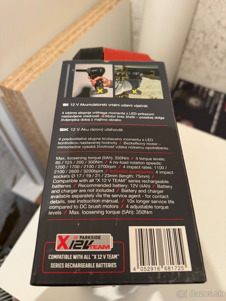 Parkside performance 12V razovy utahovak - 4
