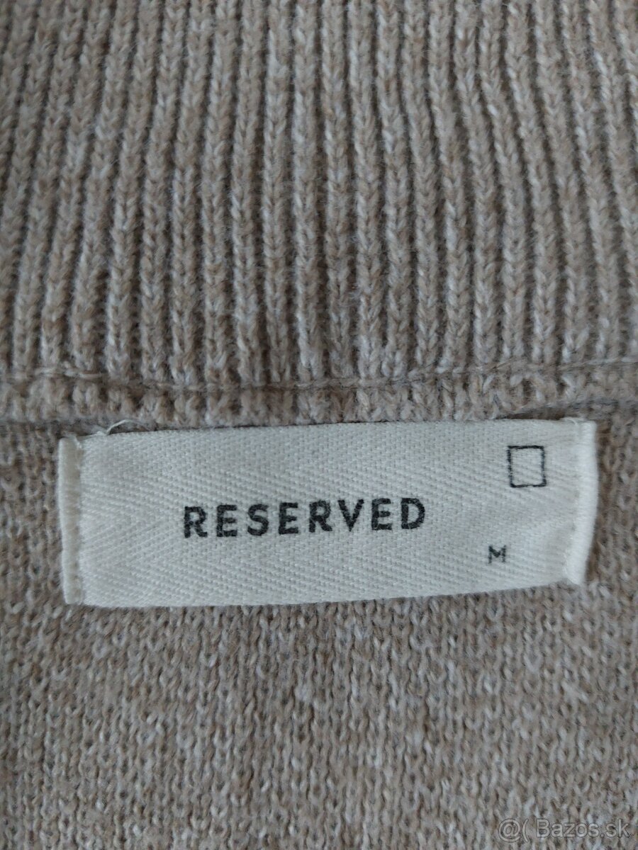 Pulóver s rolákom na zips Reserved M. - 4
