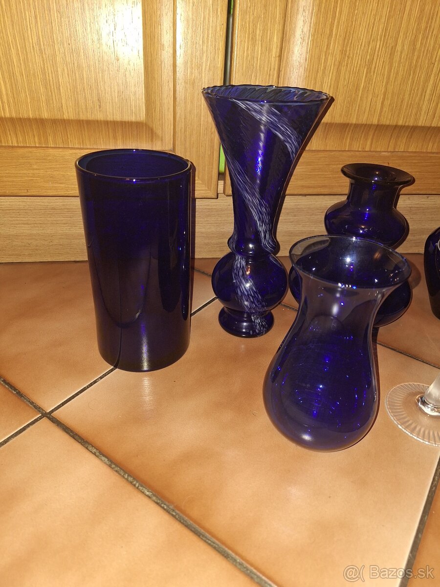 Modré kobaltove sklo - 4