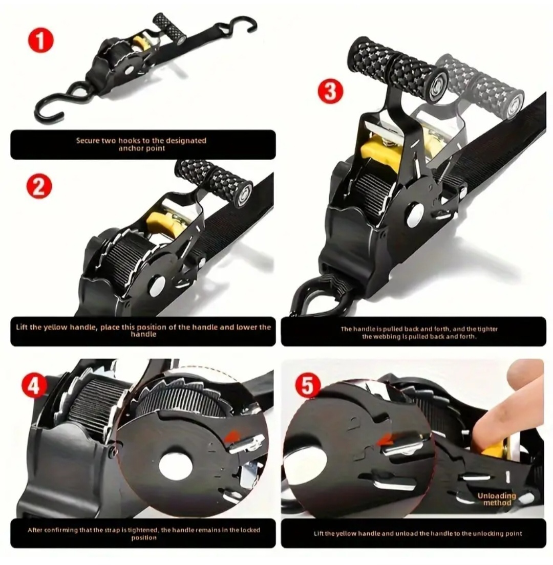 Automatické samonavíjacie gurtne / upínacie popruhy - 4