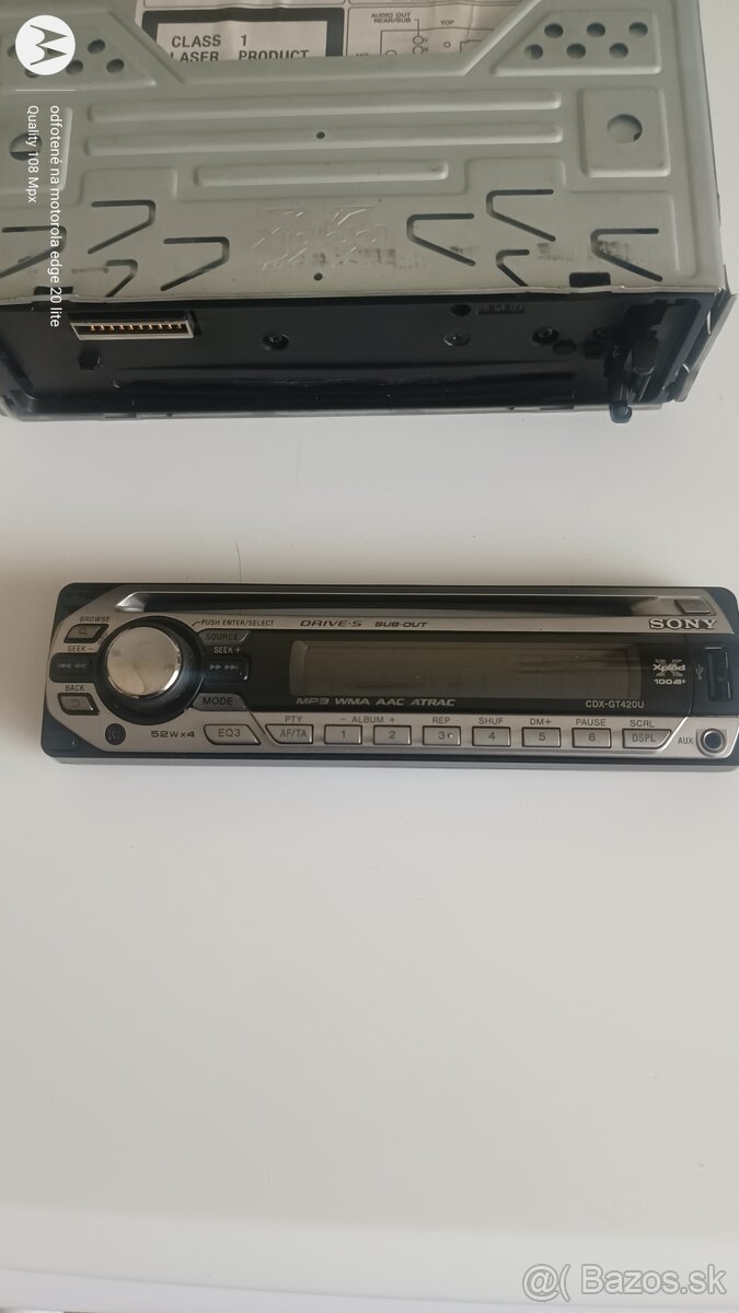 Predám autorádio Sony CDX-GT420U - 4