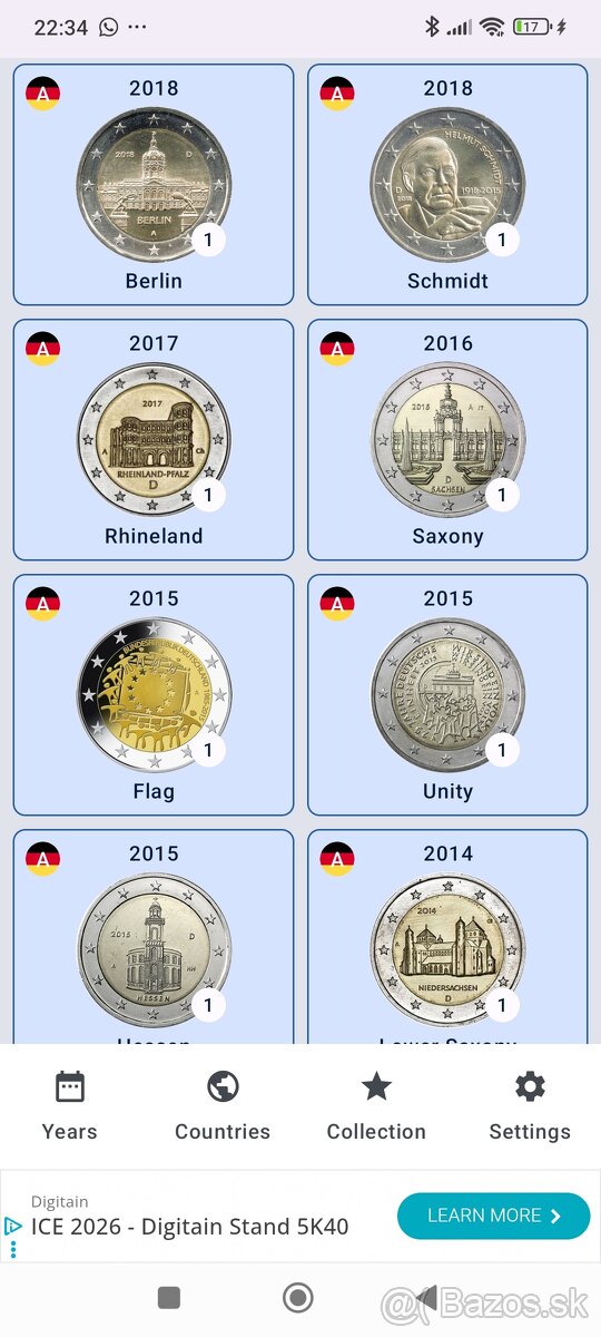 Sada nemeckých mince kompet - 4