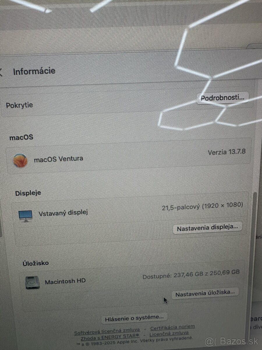Apple iMac 21,5" 2017, i5, 8GB RAM, 256GB SSD - 4