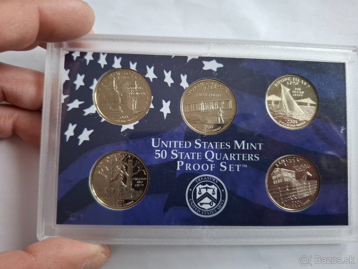 Americké mince Proof set r. 2001 - 4