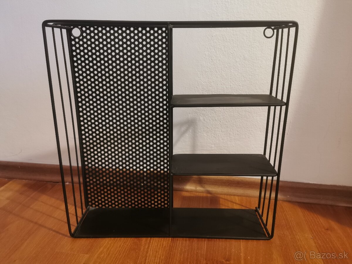 Kovová polička na stenu 37x37 - 4