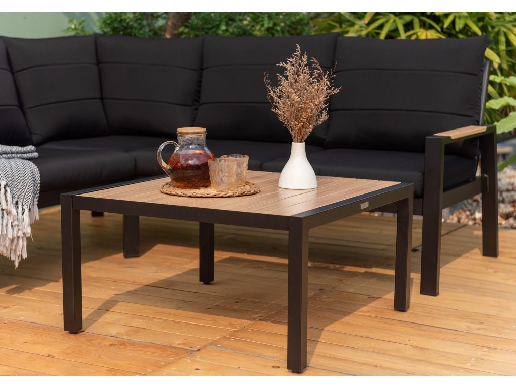 Hliníková rohová súprava čierna - 4