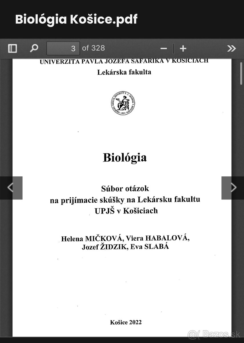 Predám elektronické modelové otázky na prijímačky UPJŠ VŠ,ZL - 4