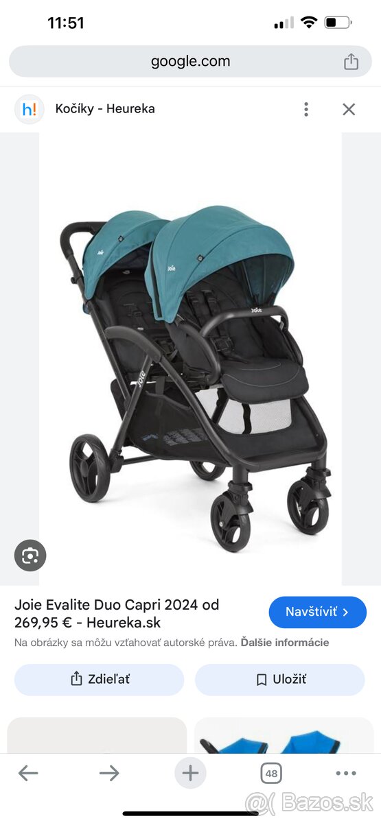 Kočík pre dvojičky Joie - 4