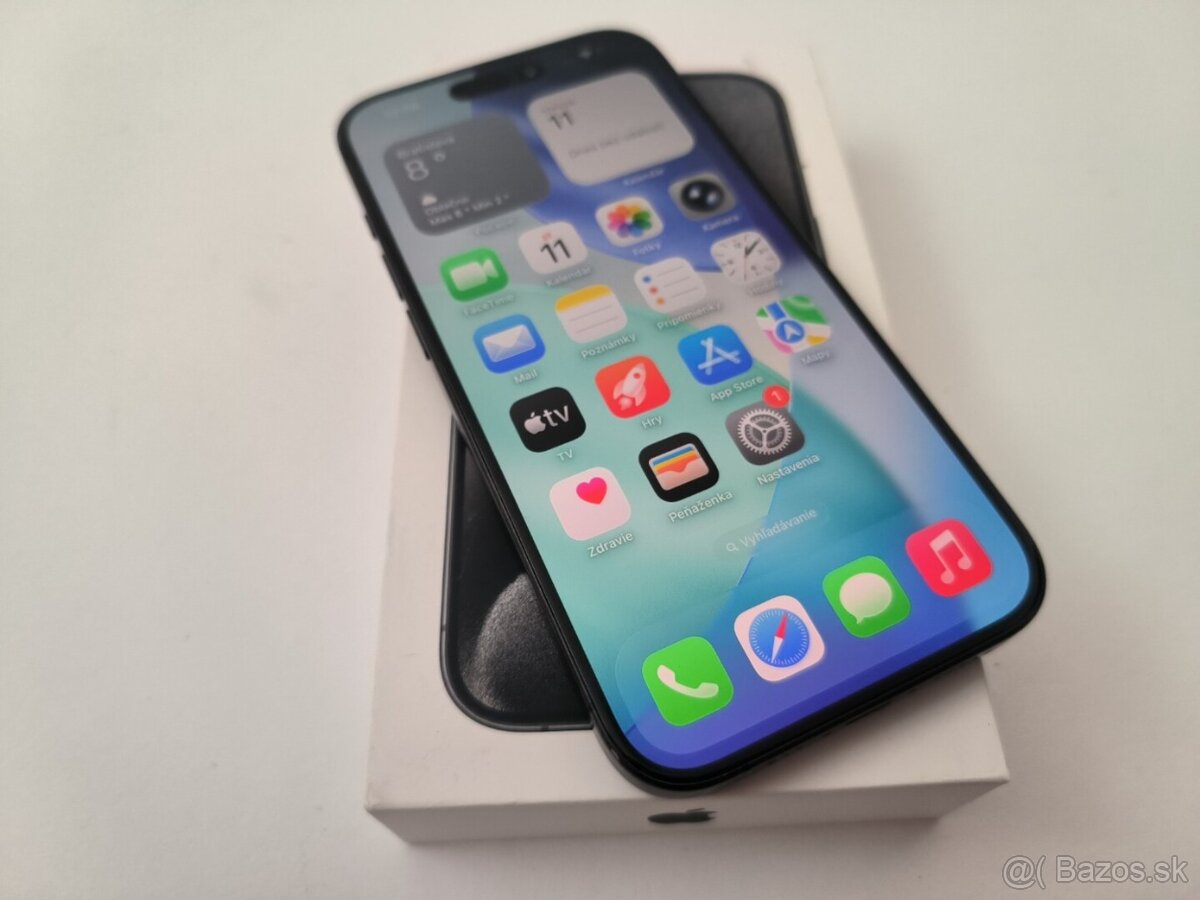 apple iphone 15 PRO 128gb Black Titanium 100% Batéria - 4