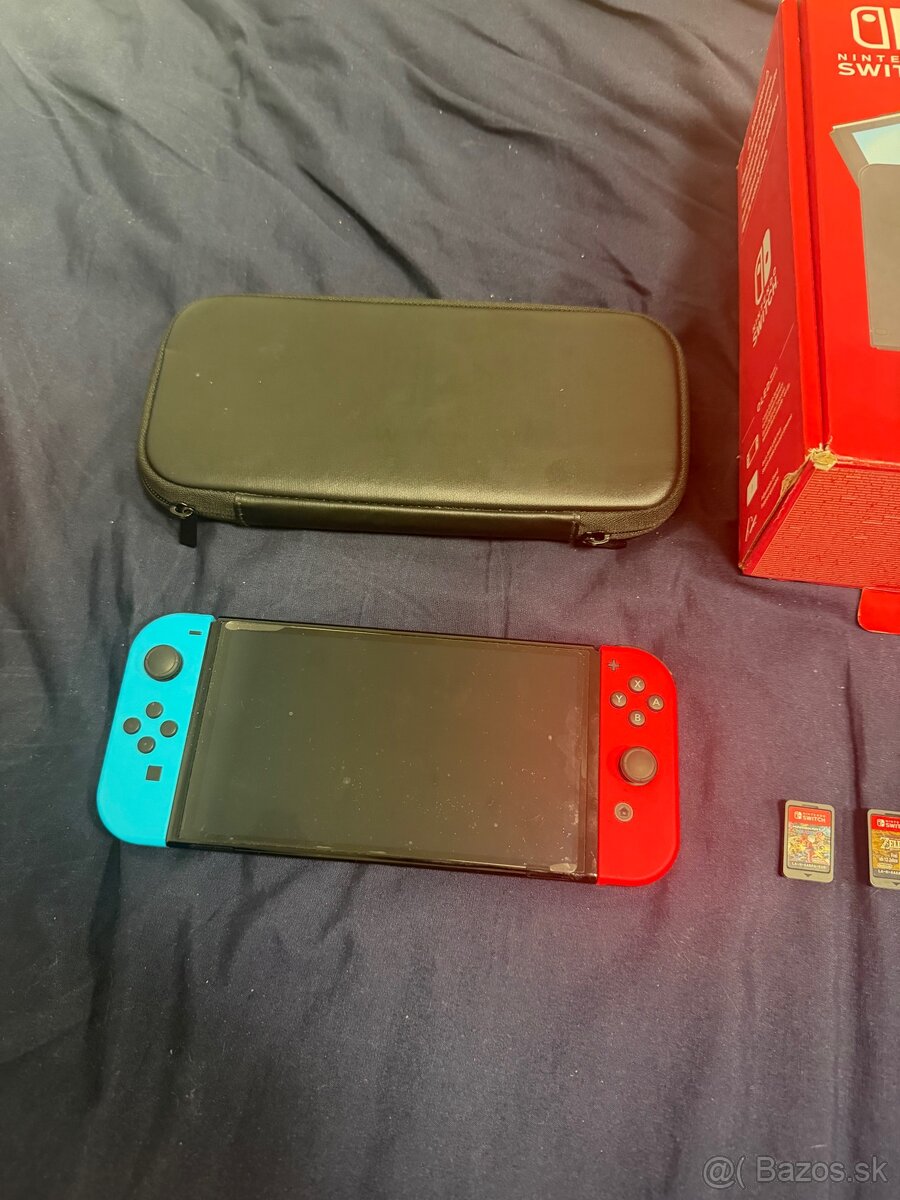 Nintendo switch Oled + 3 hry - 4