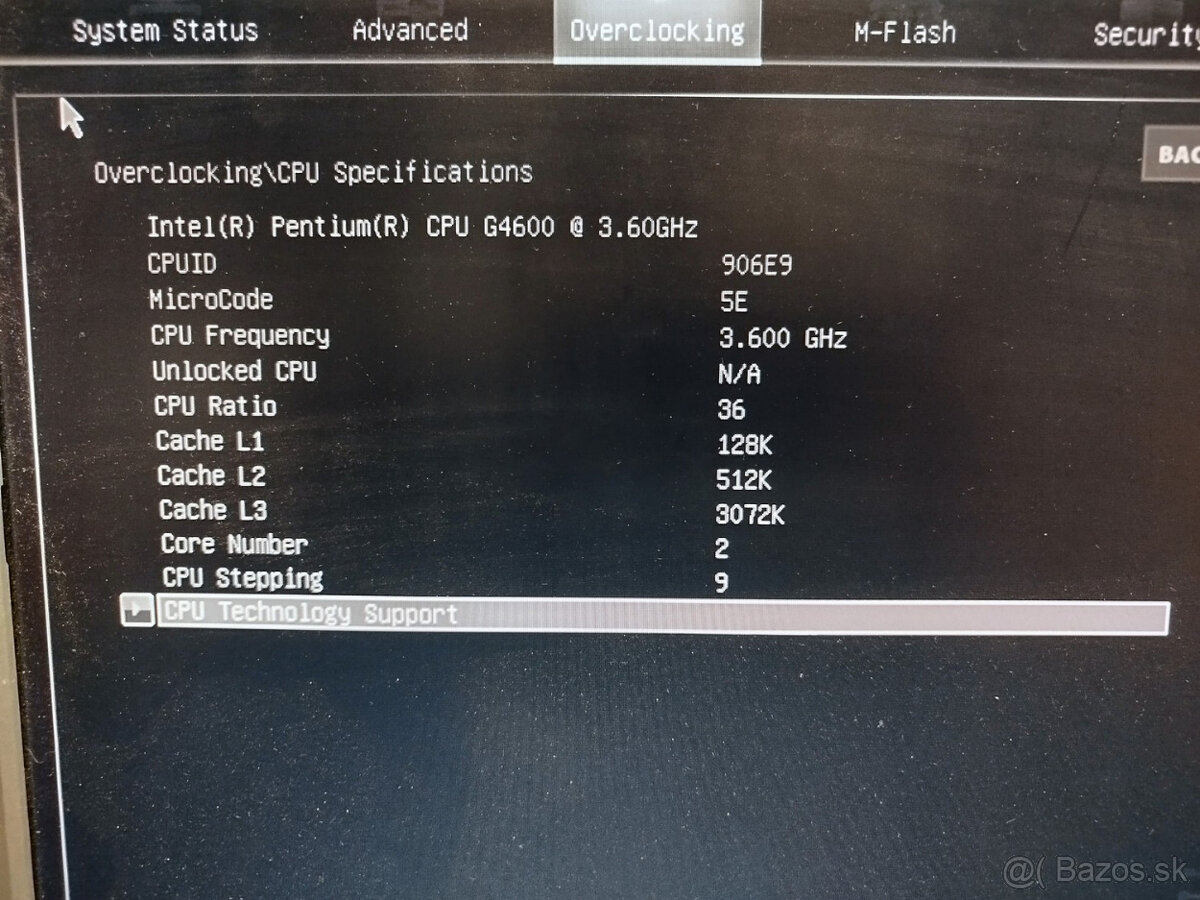 doska MSI H110M PRO-D + Intel Pentium G4600 - 4