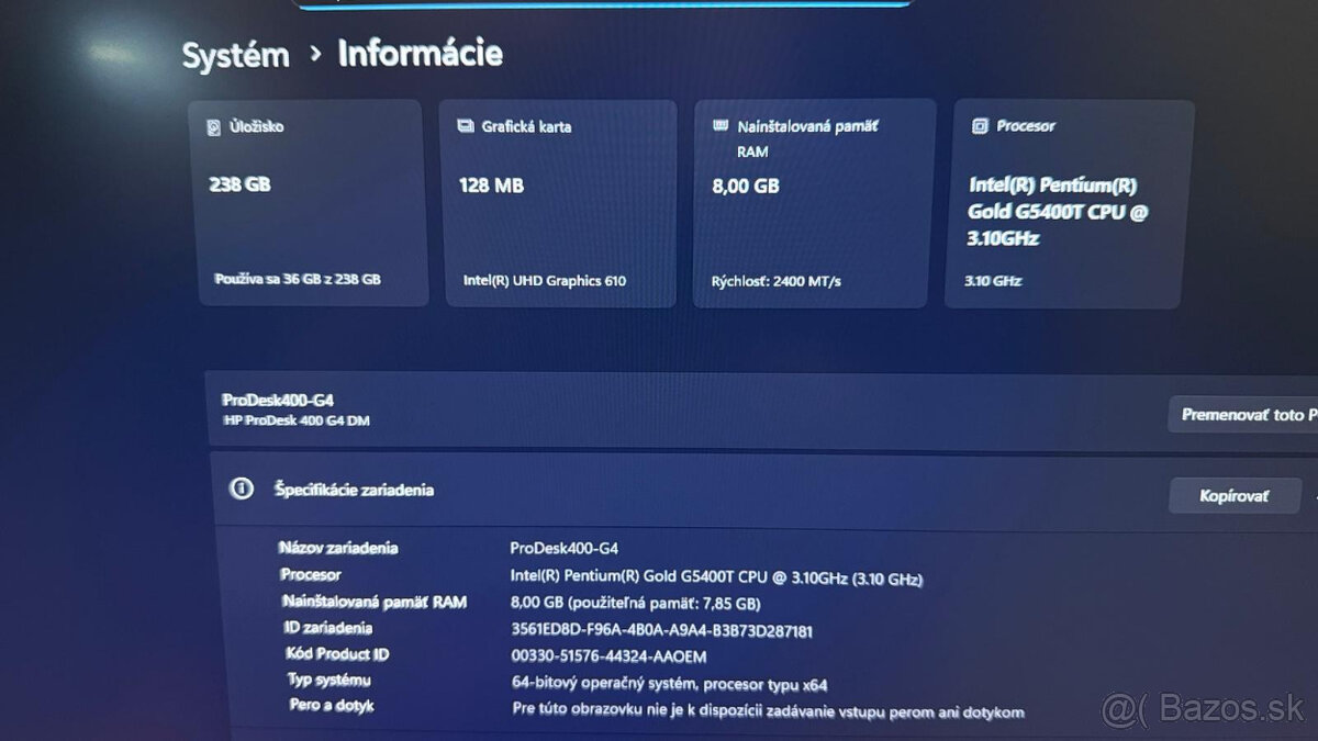 Minipocitac HP ProDesk - 4