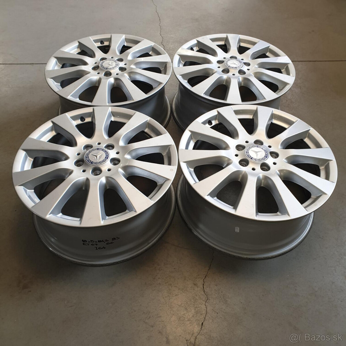 Hliníkové Mercedes disky 5x114.3 R18 8J ET67 - 4
