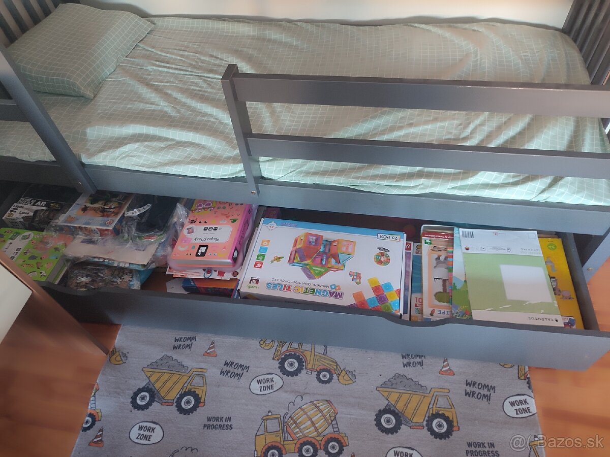 Predám poschodovú posteľ s matracmi - 4