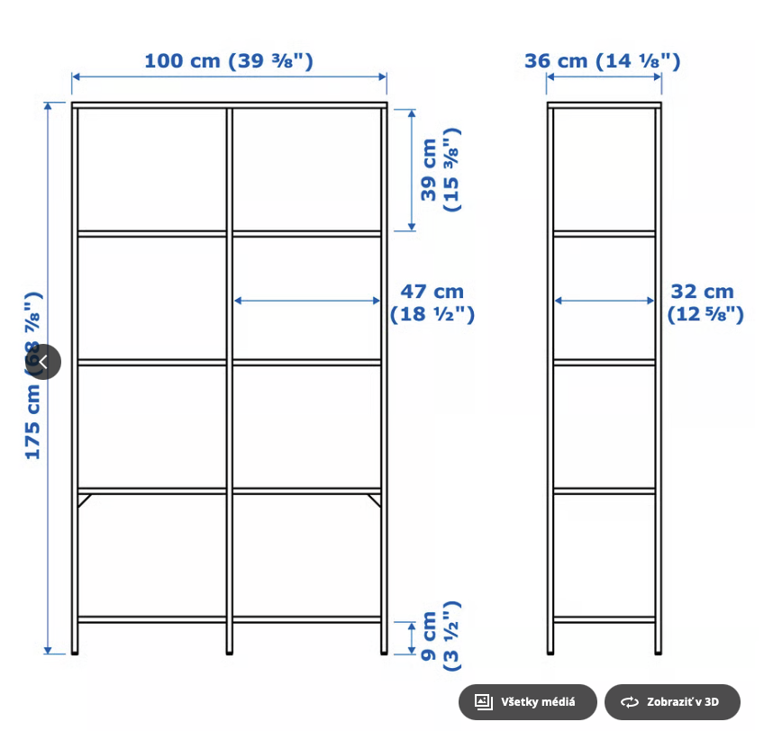 Policový diel IKEA VITTSJÖ - 4