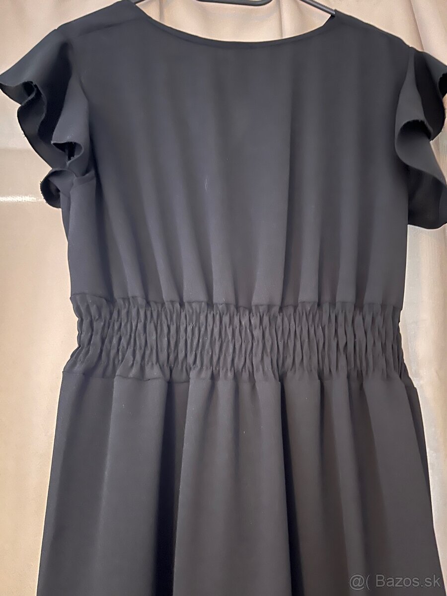 Čierne spoločenské šaty veľkosť M - 4