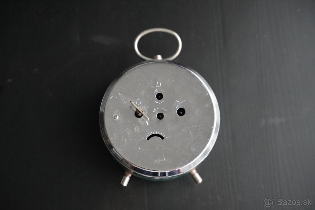 Prim green mechanický budík 1970 – vintage - 4