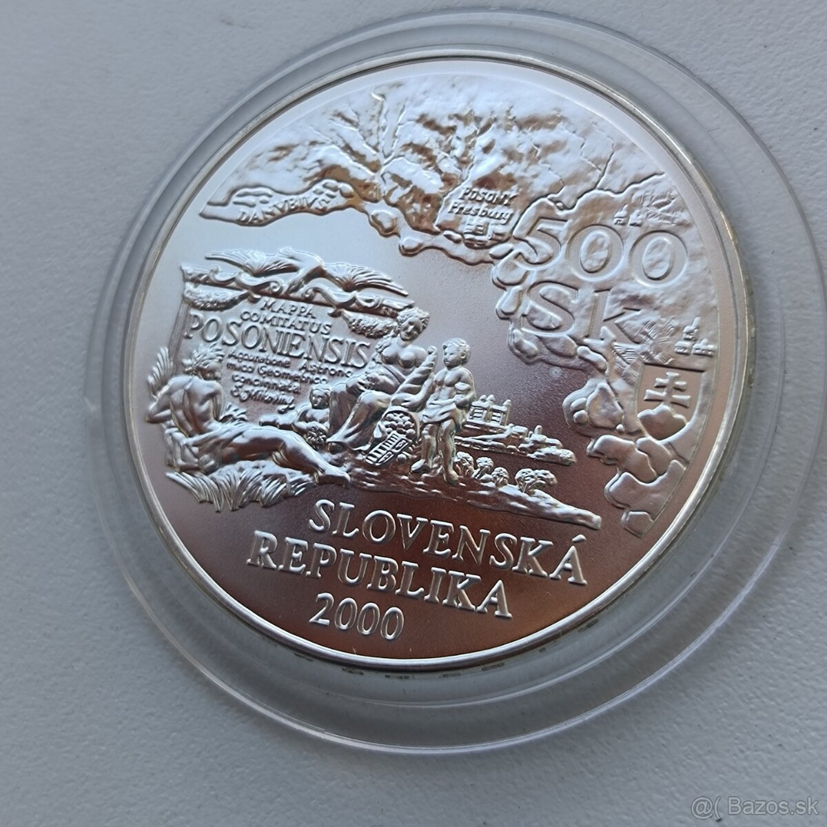 Strieborná minca 500 SK Samuel Mikovíni r. 2000 - 4