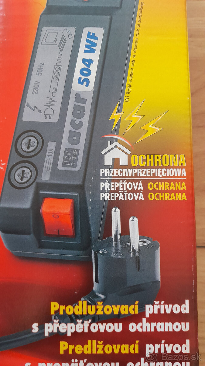 Prepäťová ochrana Acar 504W - predlžovačka - 4