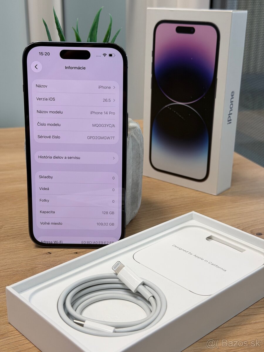 Apple iPhone 14 Pro 128GB - ZÁRUKA / NOVÁ BATÉRIA - 4