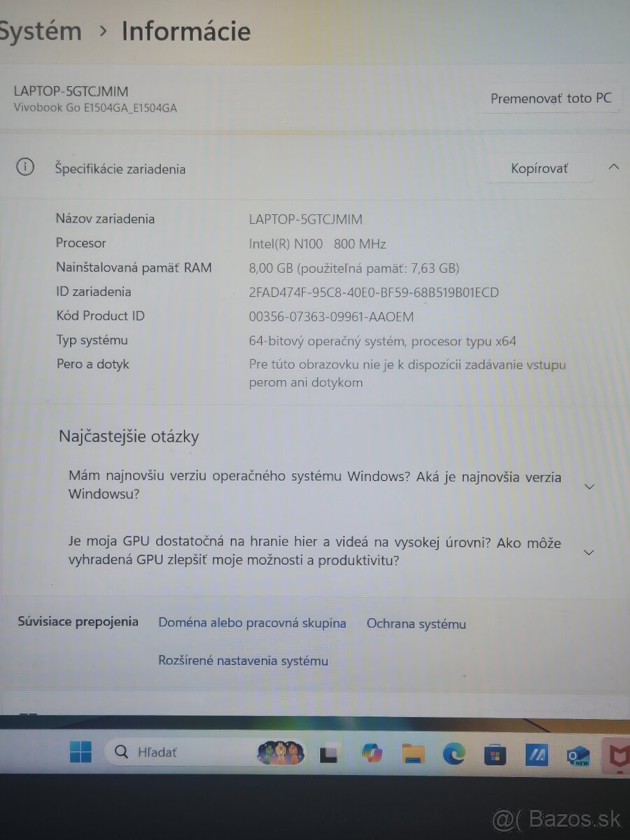 ASUS Vivobook Go 15 (E1504GA) - 4