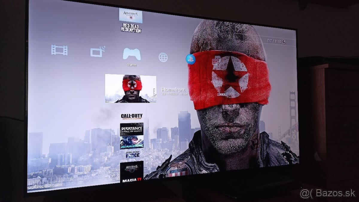 PS3 super slim + 37 hier na HDD + 4 x ovládač + volant - 4