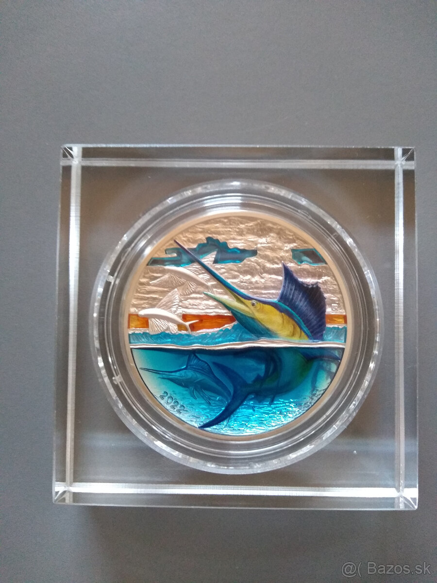 PREDÁM STRIEBORNÚ MINCU 4 Oz PRÍBEH ZEME - EVOLÚCIA - 4