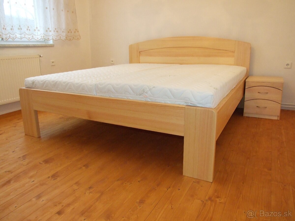 Nová postel z borovice, nosnost 600 kg, Odvezu a smontuji - 4