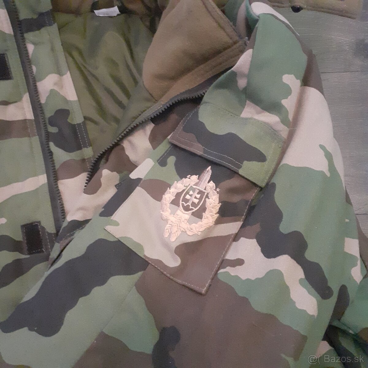 vojenská zimná bunda vzor les velkosť 50 - 4