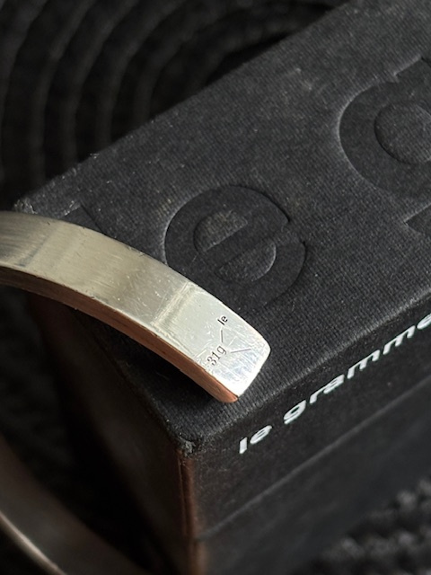 Strieborný náramok, Le gramme 31g, striebro 925, veľkosť M - 4