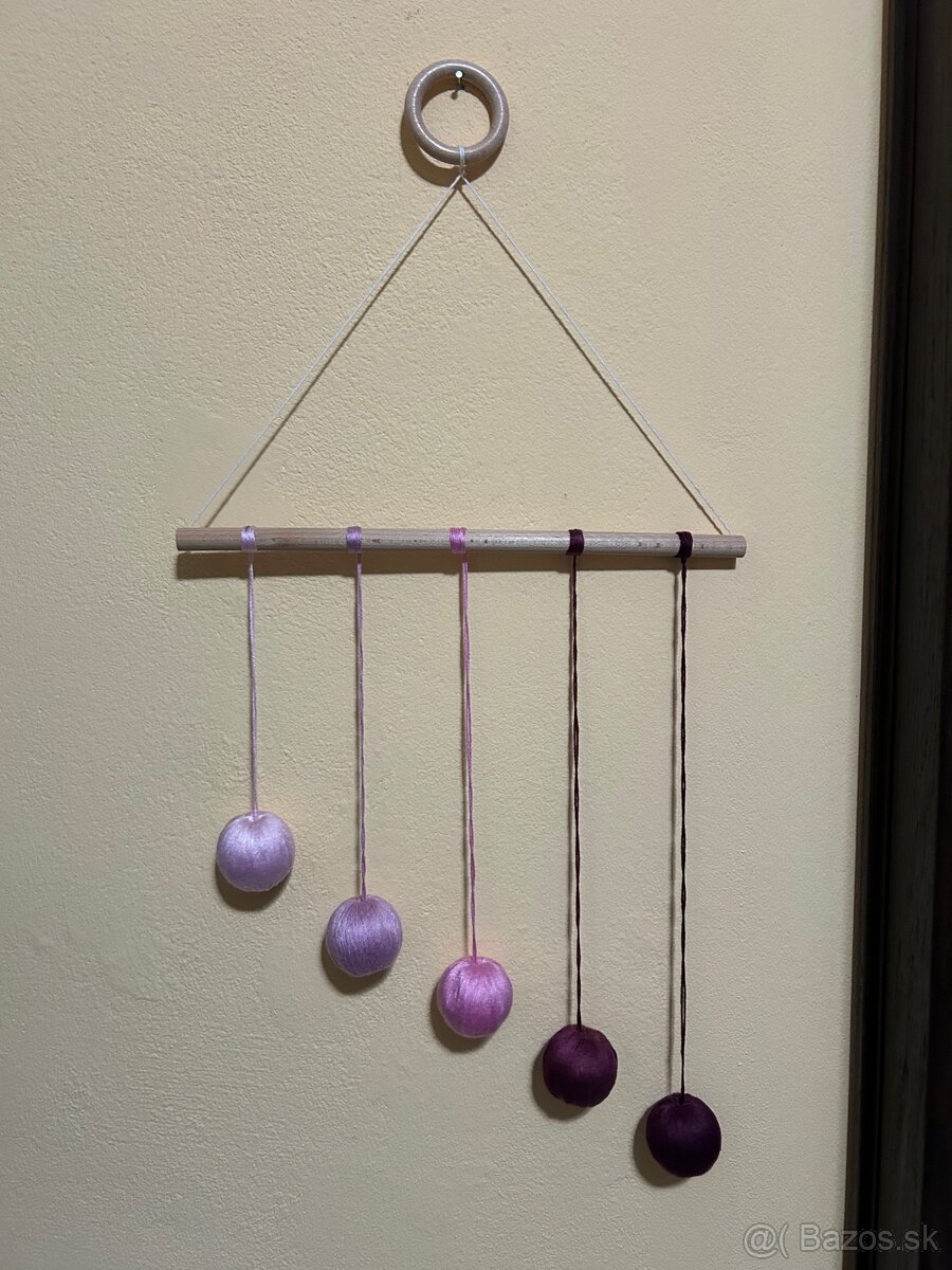 Montessori Gobbi Mobile – ručne vyrobený záves pre bábätká - 4