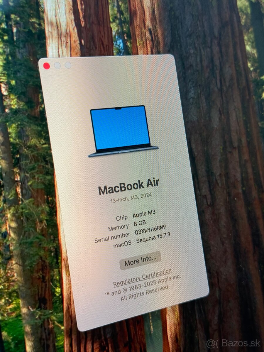 MacBook Air M3 - 256GB / 8GB RAM - 4