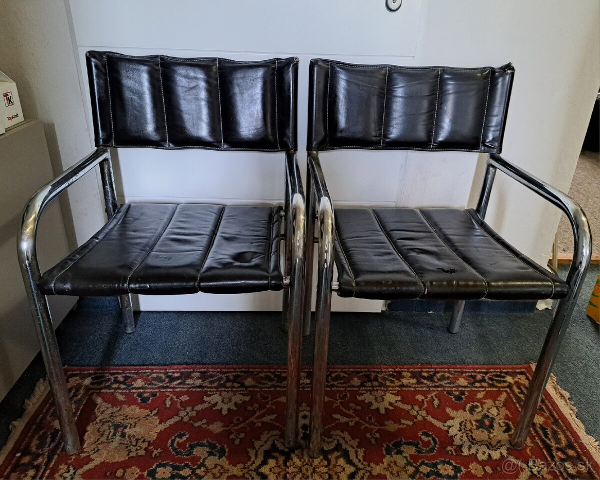 Retro, vintage, stoličky 2ks - 4