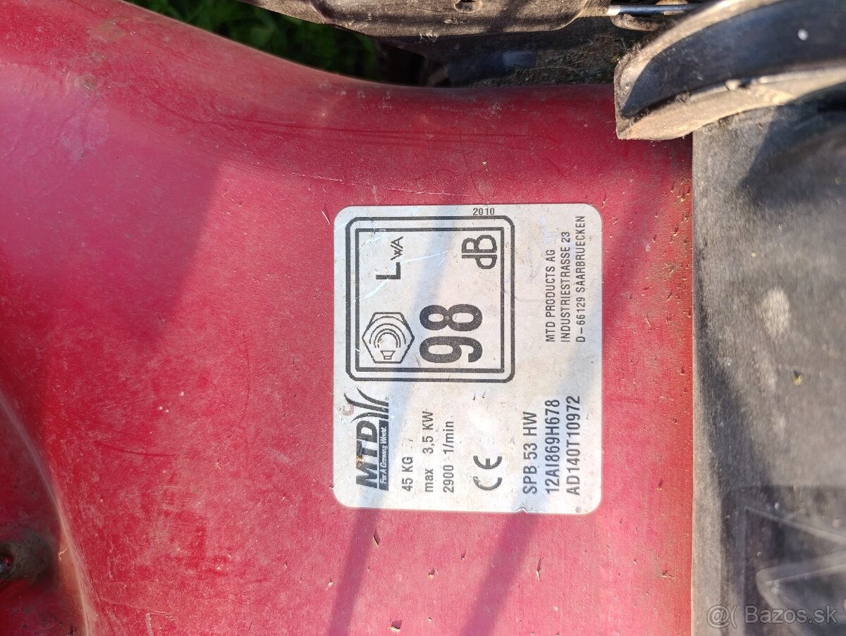 Kosačka benzínová MTD SPD 53 HW - 4