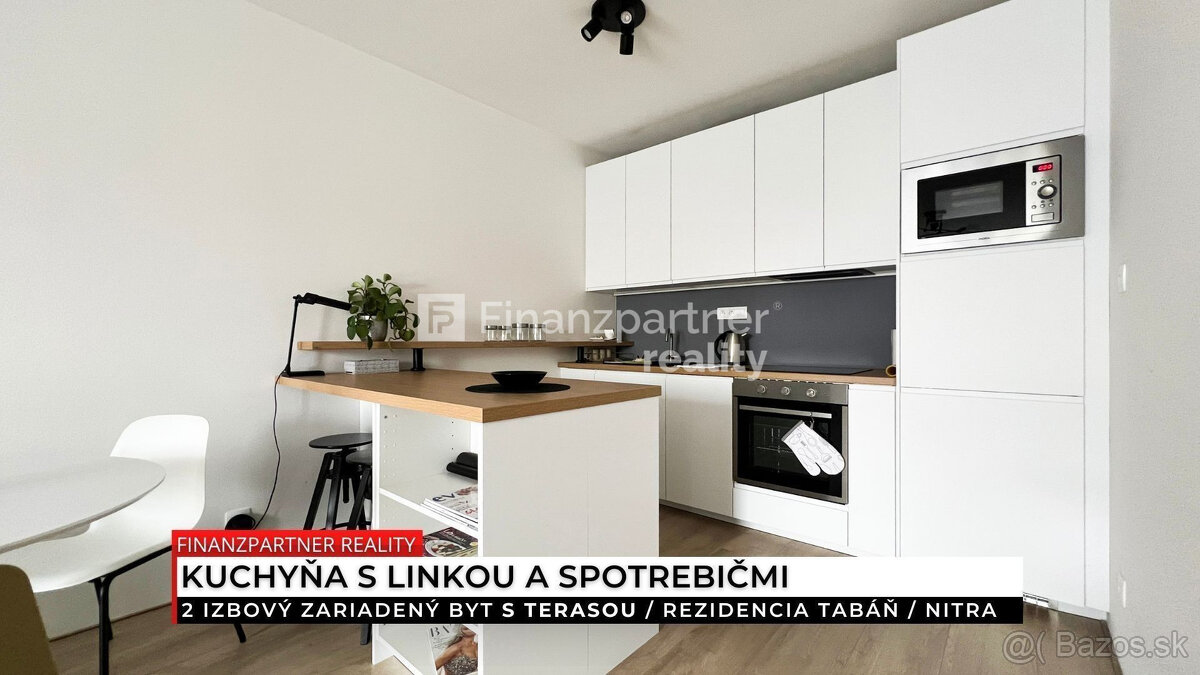 Prenájom - zariadený 2 izbový byt, Rezidencia Tabáň, Nitra - 4
