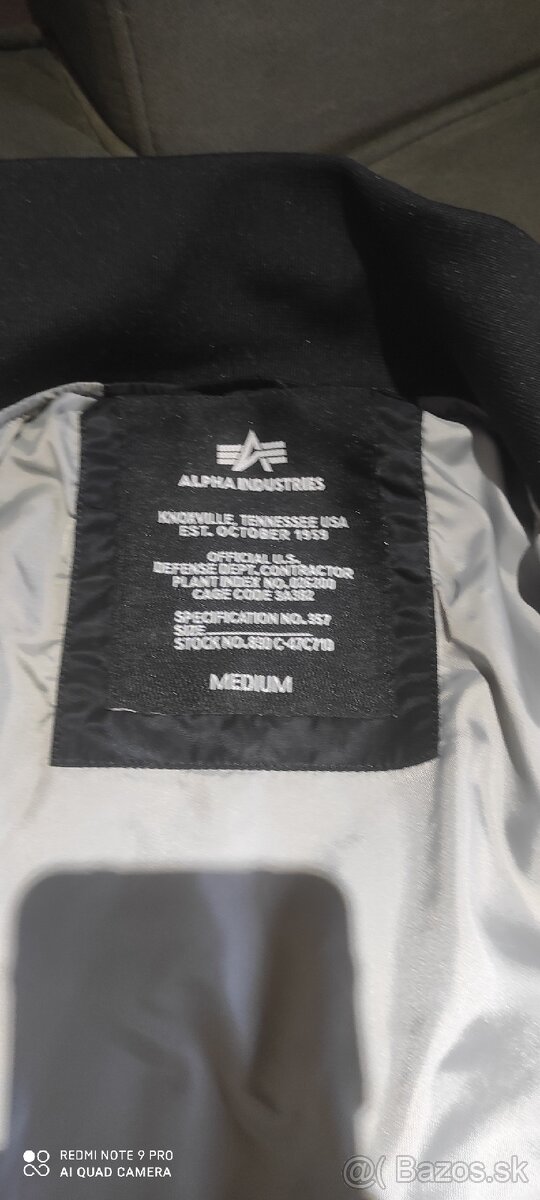 Predám bundu Alpha Industries - 4