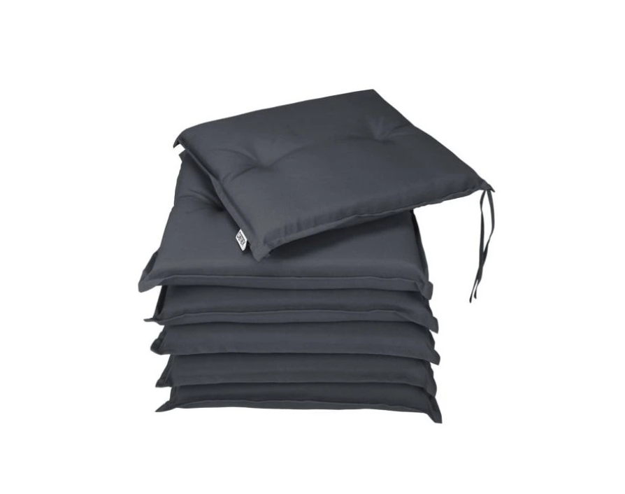 6 x poduška 43 x 39 x 5 cm krémová červená zelená sivá - 4