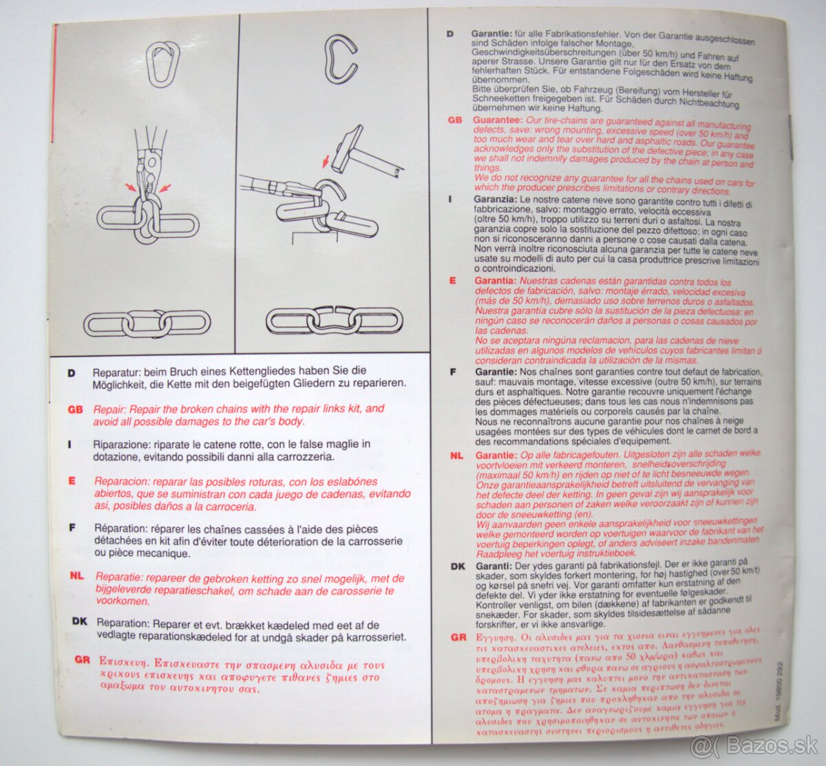Snehové reťaze - 4
