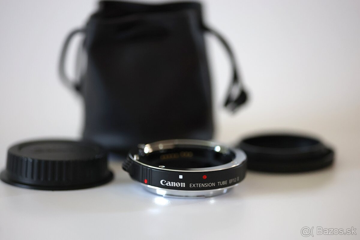 Predám Canon EF 100 mm f/2,8 USM + Canon Extension tube 12II - 4