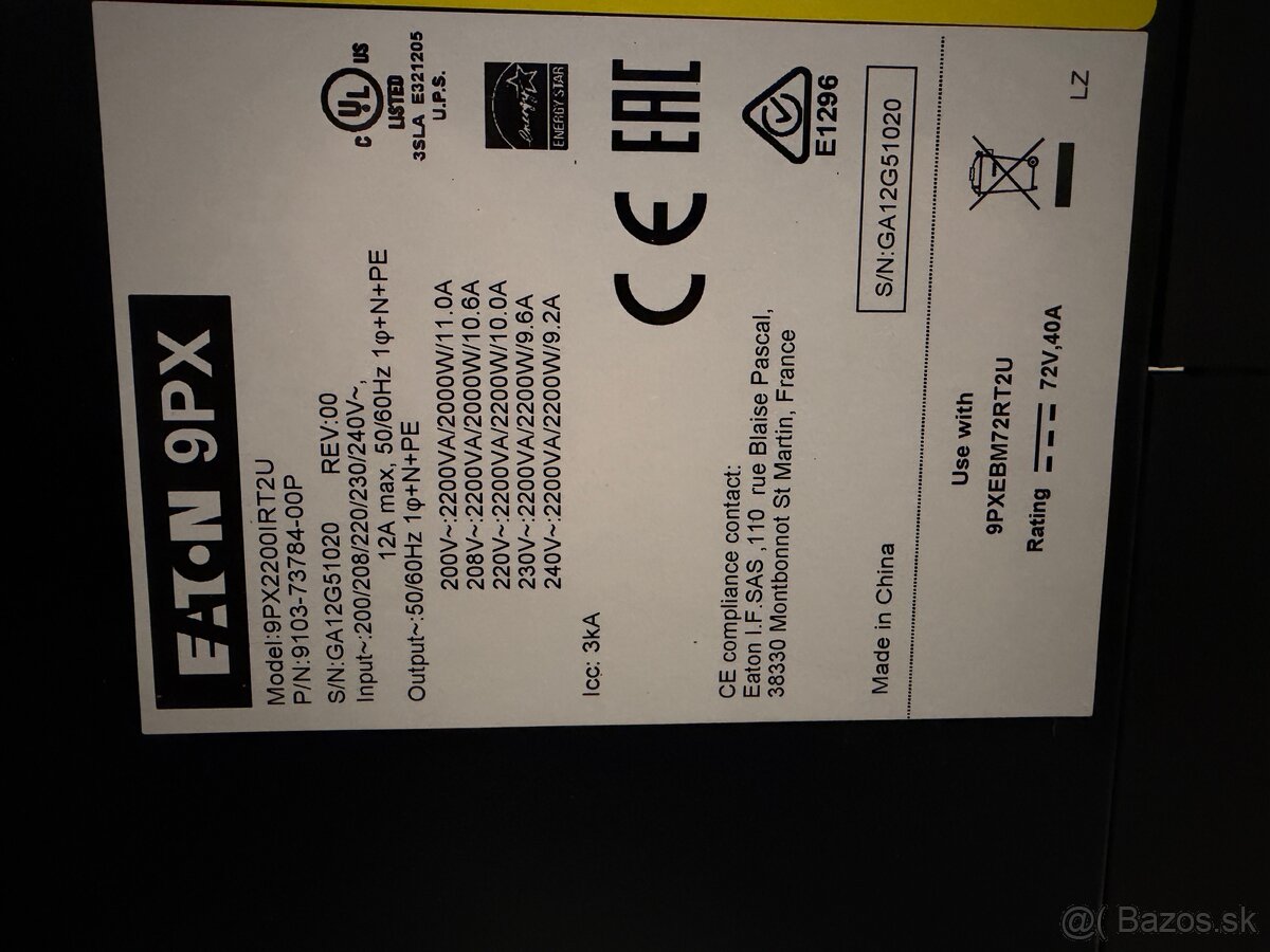 Záložný zdroj UPS Eaton - 4