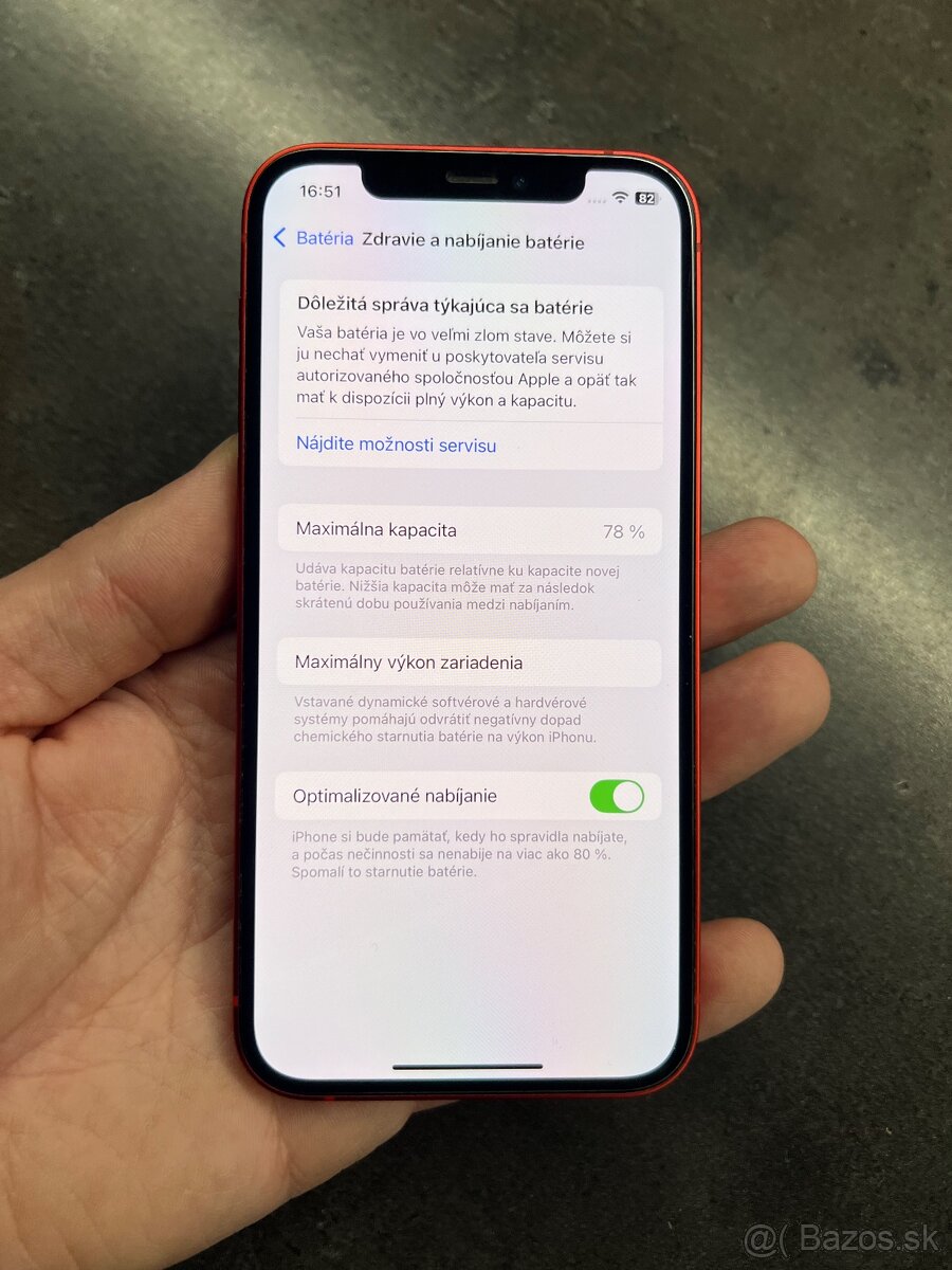 Predam Iphone 12 64gb RED top stav - 4