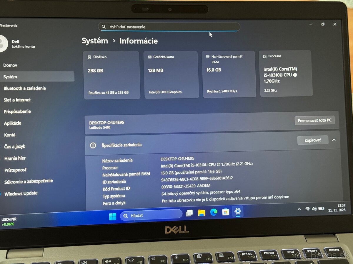 Dell Latitude 5410 – 16GB/256GB | i5 | Windows 11 Pro - 4