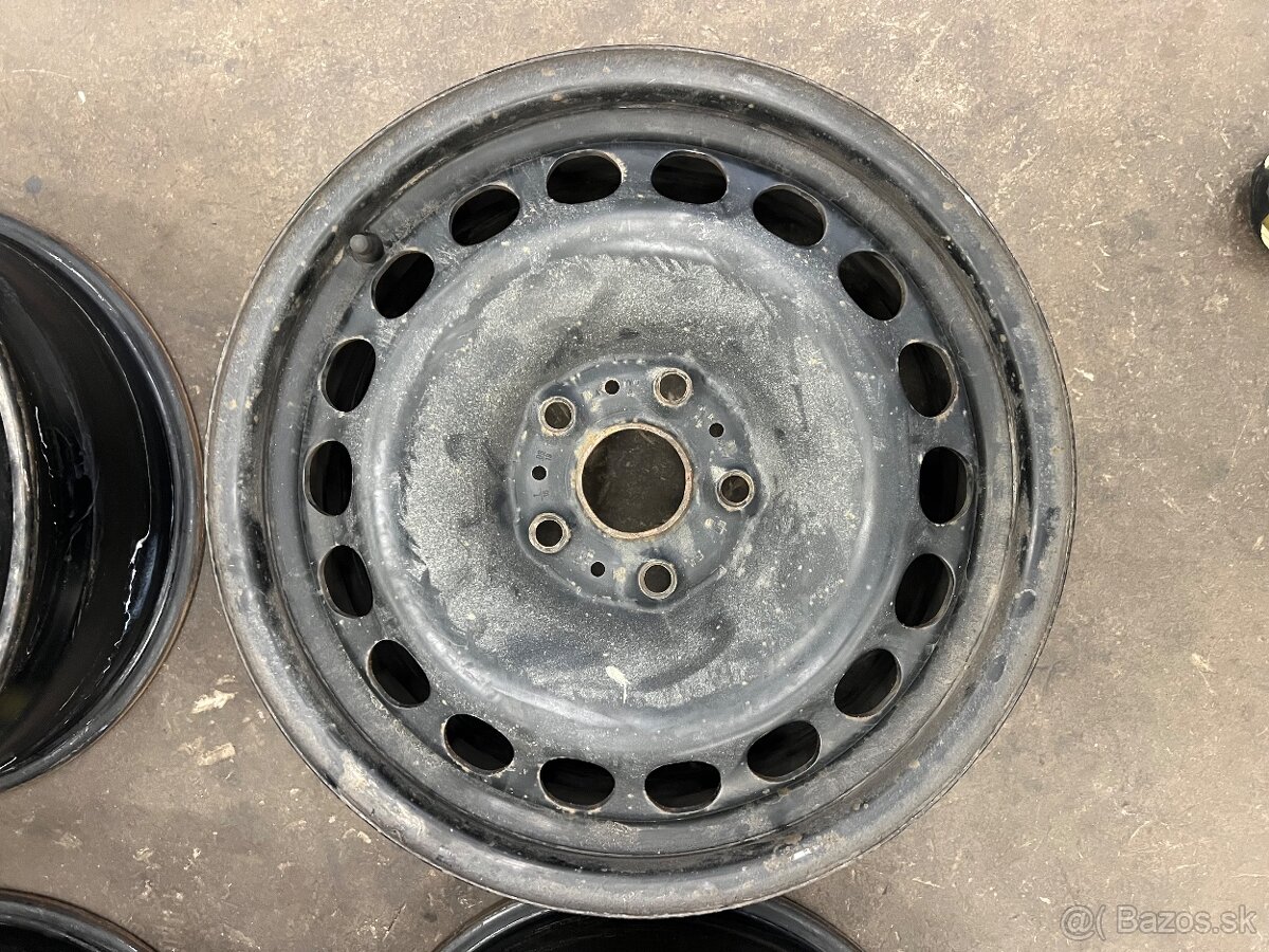 Plechove disky 5x112 r16 57.1mm VW - 4