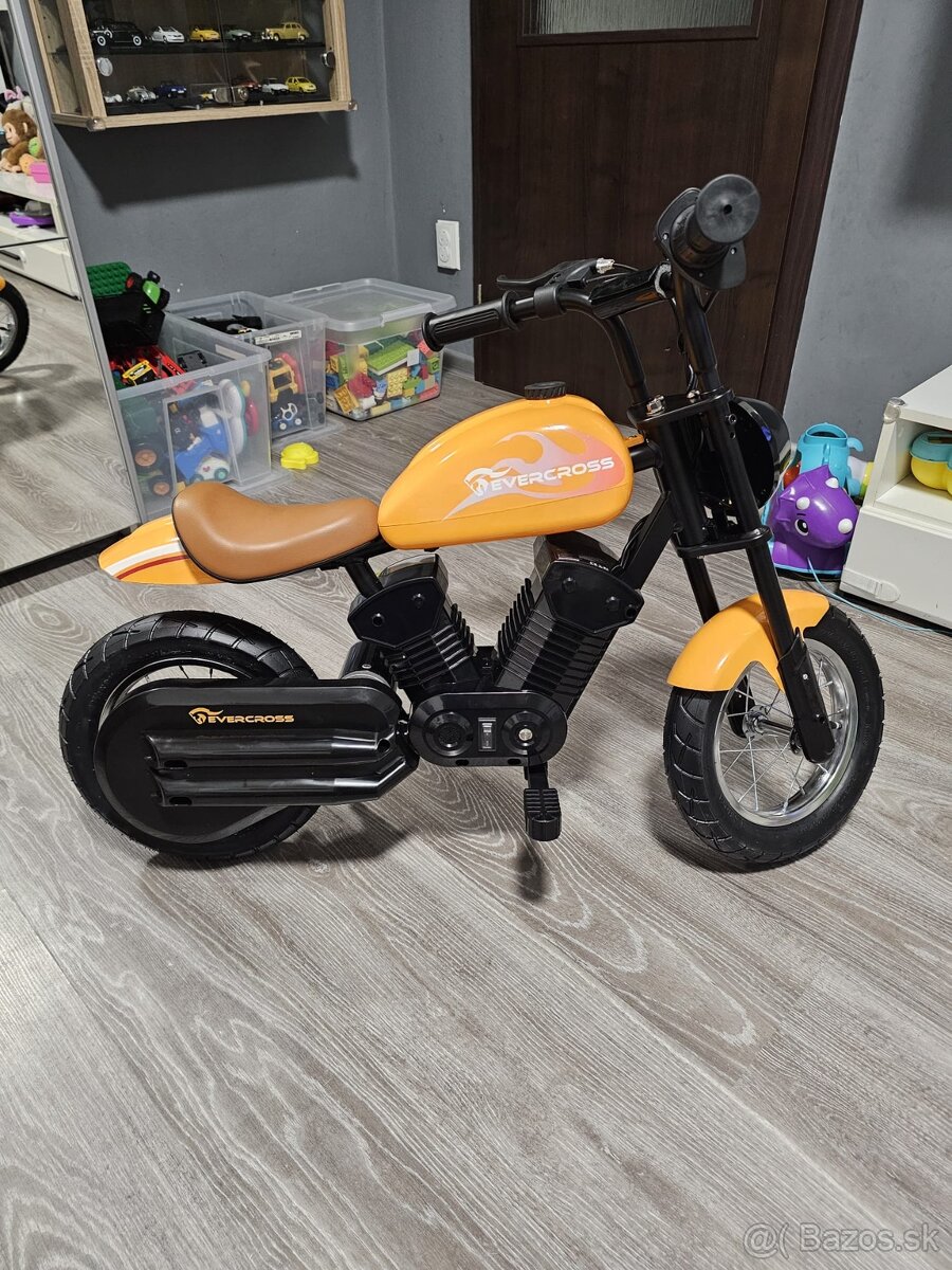 Elektrická motorka pre deti (vintage štýl) - 4