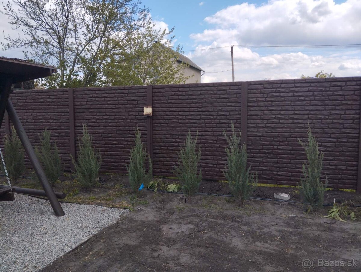 Maľovanie plotu 5€/m² – efekt kameňa - 4