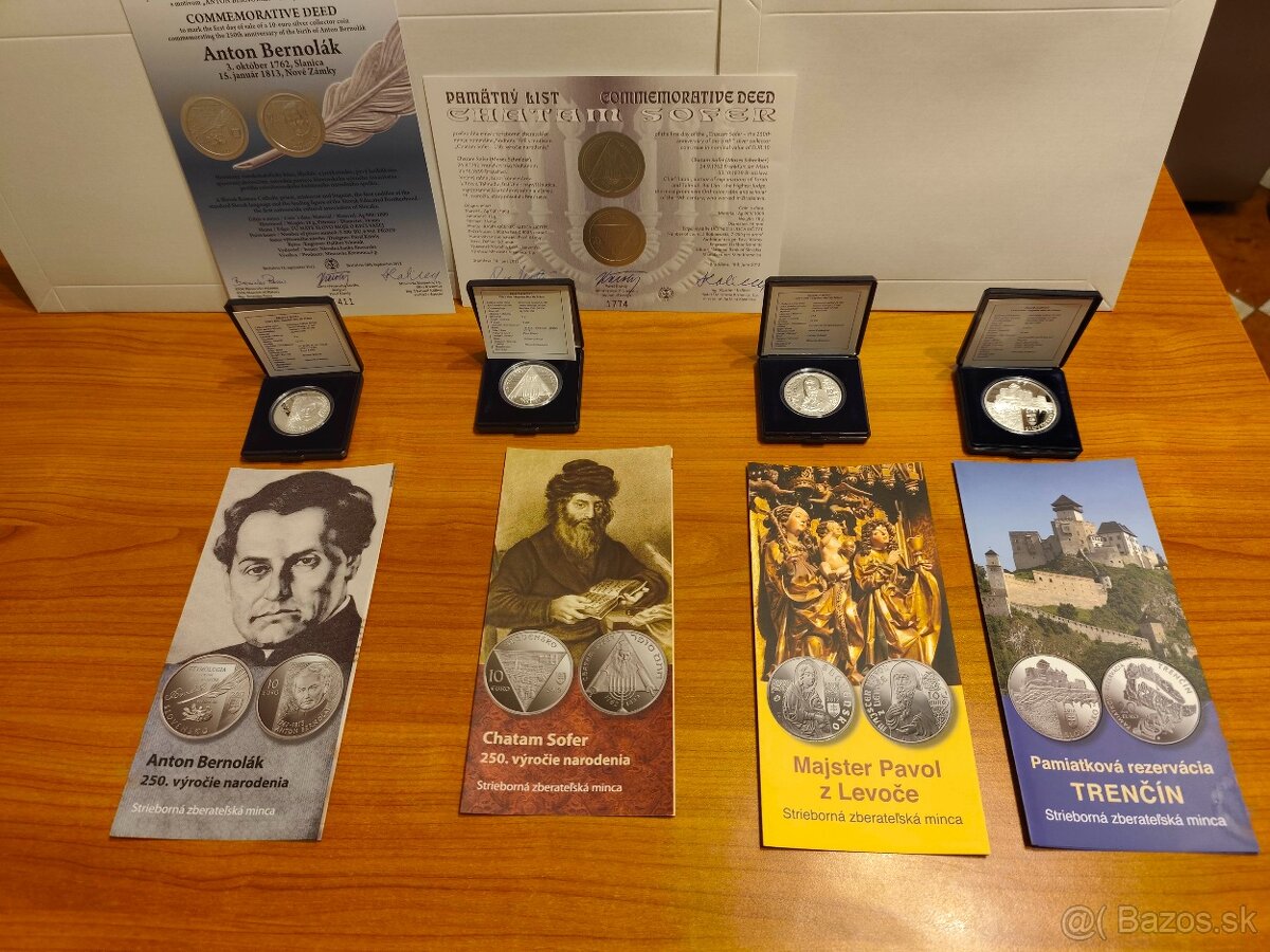 Predám Slovenské strieborné pamätné mince 2009-2020 - 4